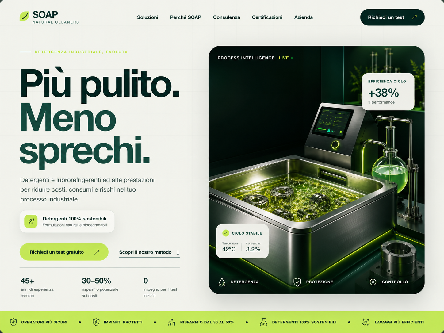 Nuova landing page SOAP realizzata da VISIVO